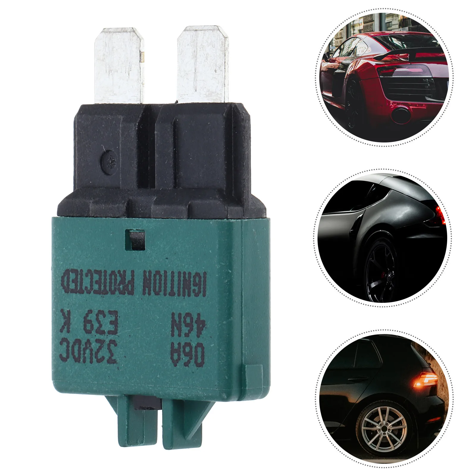 

Automotive Manual Reset Circuit Breaker Fuse 6a Lightweight Compact Reliable Resettable Fuse for Car Protection
