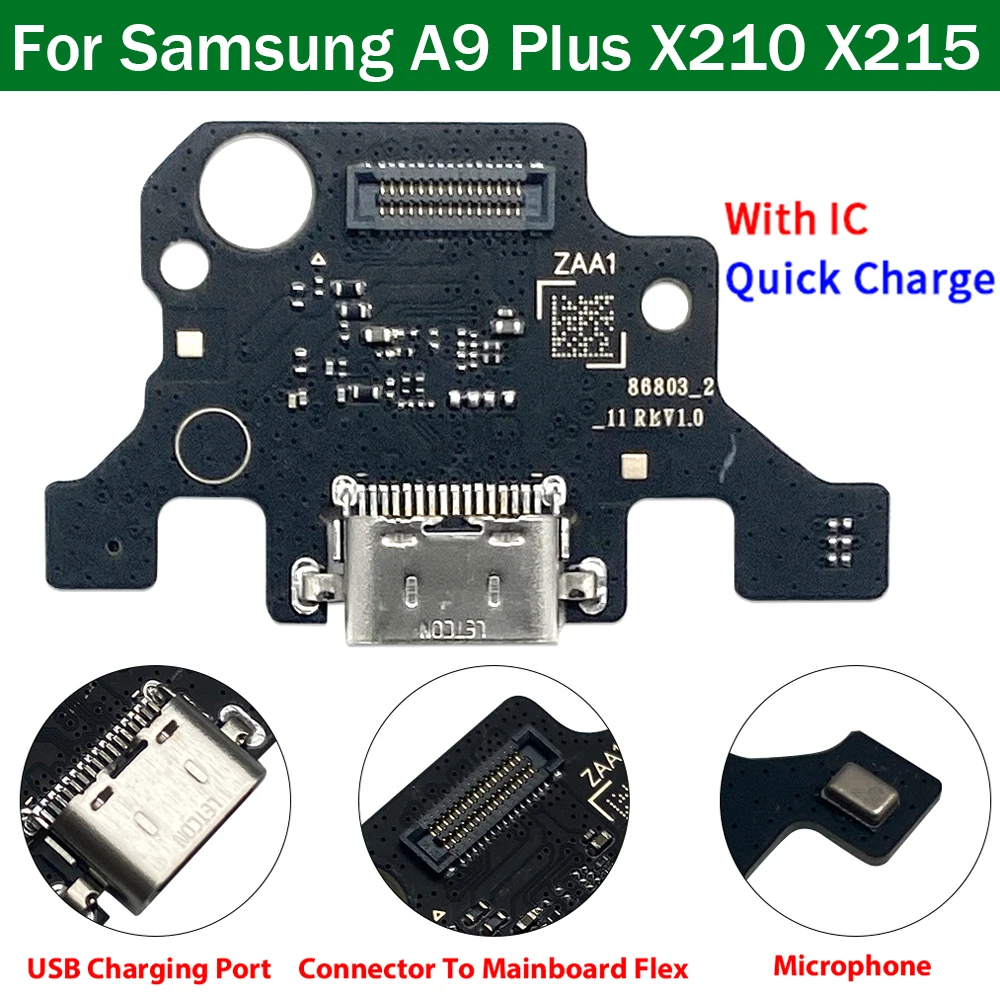 New USB Charging Connector Board Port Dock Main Mainboard Flex Cable For Samsung Tab A9 Plus SM - X210 X215 X216