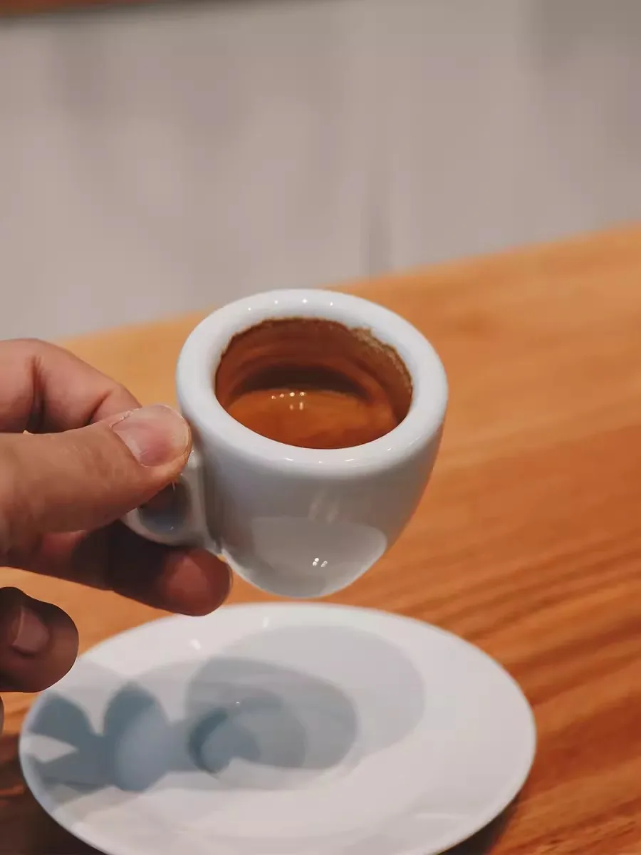 Professional Level Nuova Point Esp Espresso Cups Saucer Sets Competition Barista Used Italian  Contest 55ml Thick 9mm