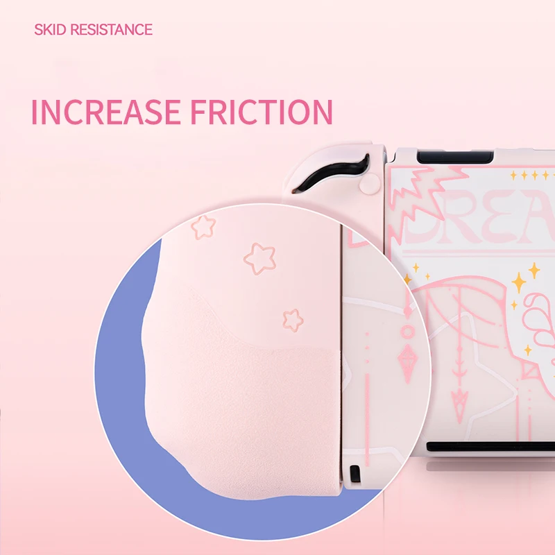 Imagem -02 - para Nintendo Switch Case ns Oled Acessórios Proteger Case Joycon Kawaii Soft Shell para Switch Acessórios Console Portátil Jogos