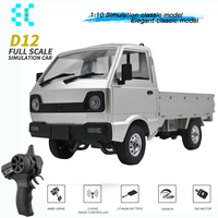 WPL D12 1:10 / 1:16 RC CAR Simulation Drift Climbing Truck LED Light Haul Cargo Remote Control Electric Toys For Children