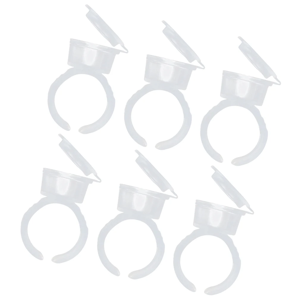 

50pcs Disposable Color Cups Tattoo Rings Pigment Containers Eyelash Extension Tools Semi Accessories Ink