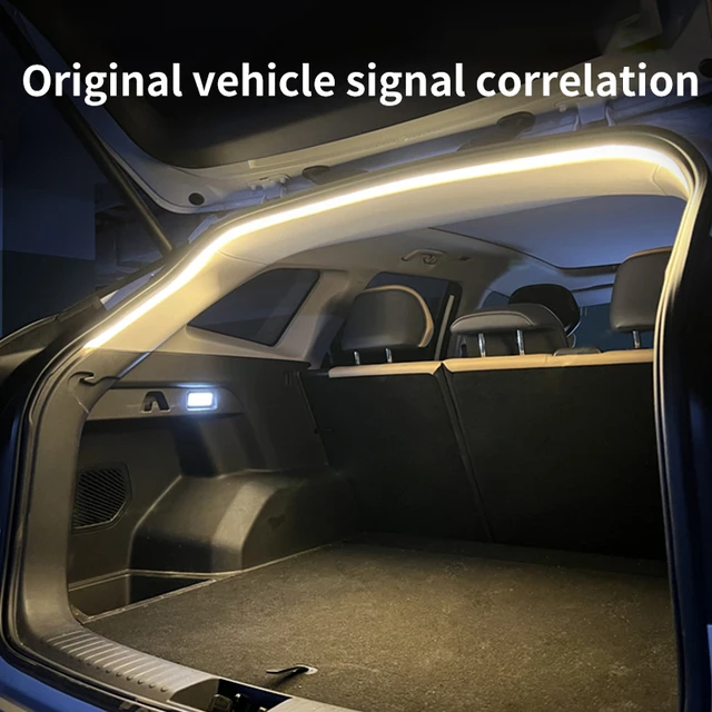 Car High Brightness Trunk Lighting Ambient Light Interior Decoration LED Wiring Free Automatic Sensing Tailgate Light Strip 3