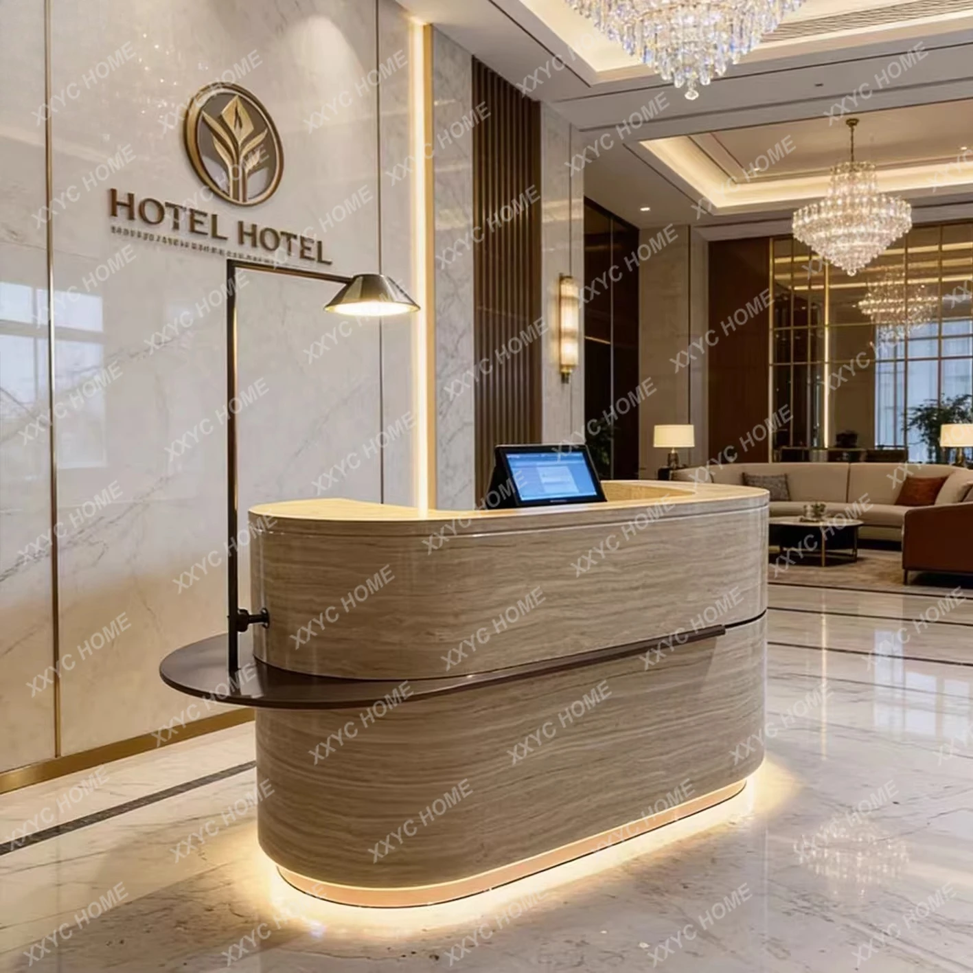 

Стойка ресепшн для компаний, отделов продаж, медицинских и косметических центров, отелей, а также для баров и водных зон