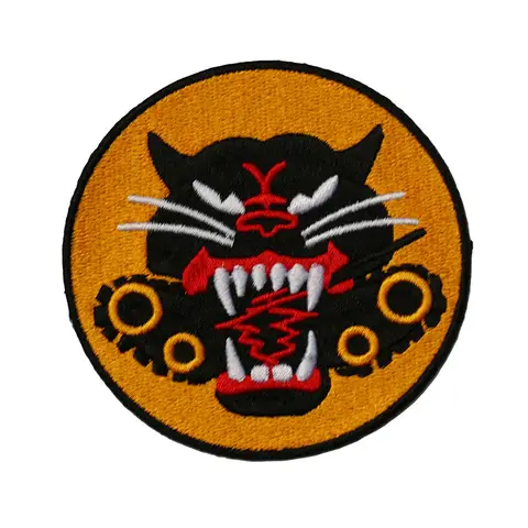WW2 US ARMY BLACK PANTHER TANK BATTALION PATCH BLACK PANTHER INSIGNIA Military Reenactment