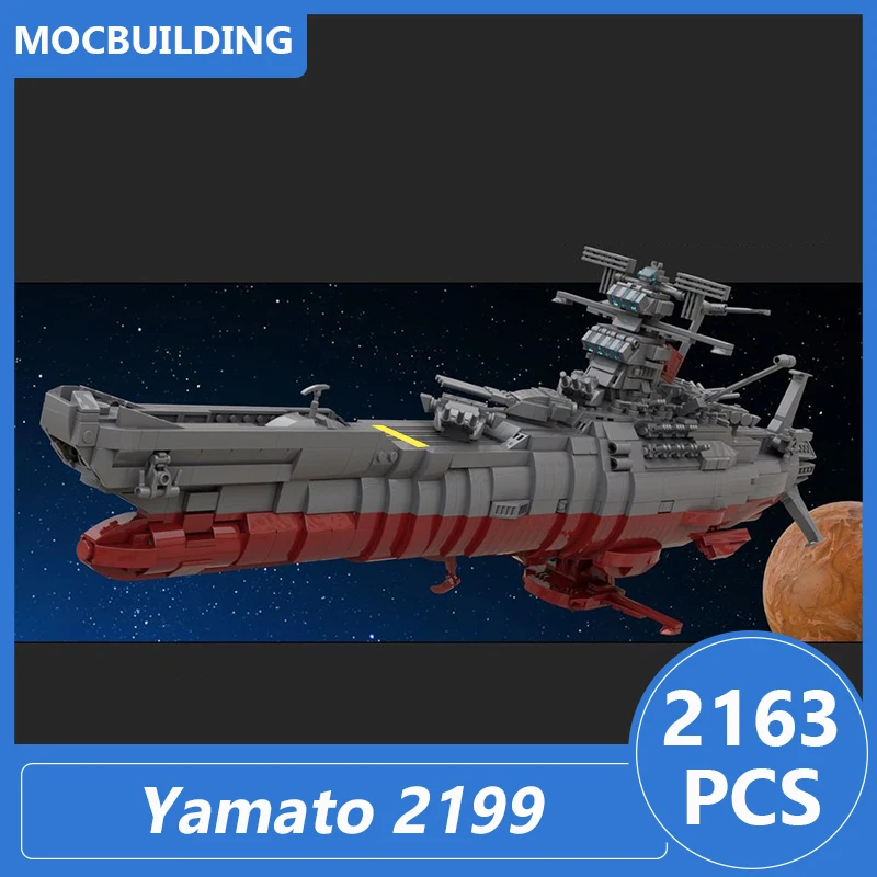 Space Battleship Yamato 2199 Star Blazers Model Moc Building Blocks Diy Assemble Bricks Educational Xmas Toys Gifts 2163PCS