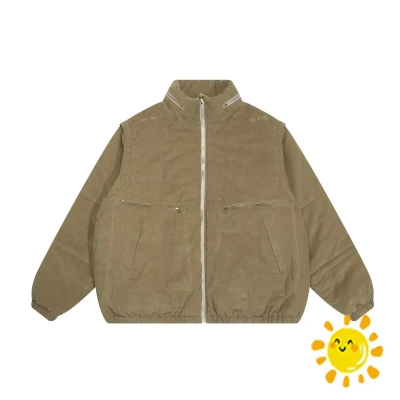 

High quality 1:1 CAVEMPT Jacket Corduroy Two-piece Detachable Cotton Suit Jacket for Men Women CAV EMPT Coat