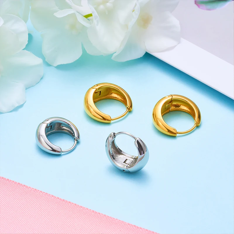 ASTM F136 G23 Titanium Mirror 16G Moon Waterdrop Septum Piercing Clicker Segment Ring Daith Conch Hoop Earrings