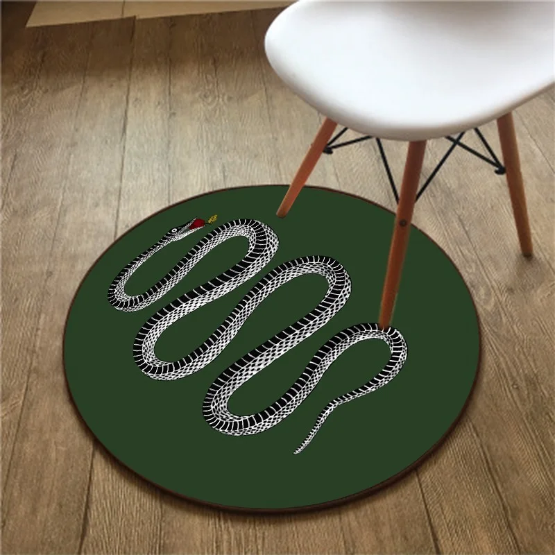 Black and White Girl Avatar Living Room Decoration 3d Carpet Circle Rug Rug For Living Room Area Rug For Living Room Outdoor Rug