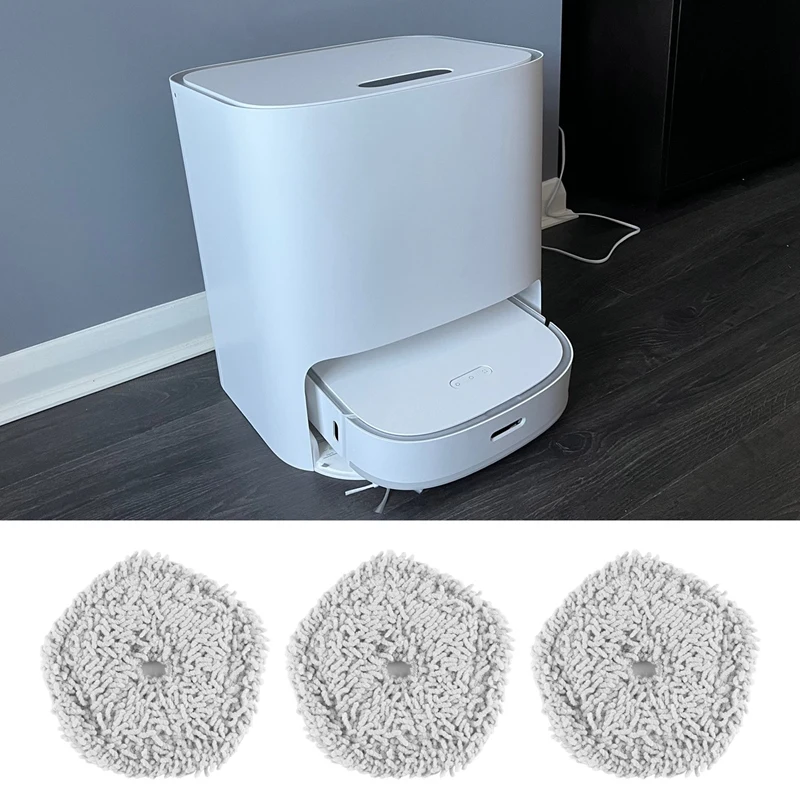 8Pcs Mop Pad Cloth Parts For Xiaomi Dreame Bot W10 & W10 Pro Self-Cleaning Robot Vacuum Mop Cloth Cleaner Replacement