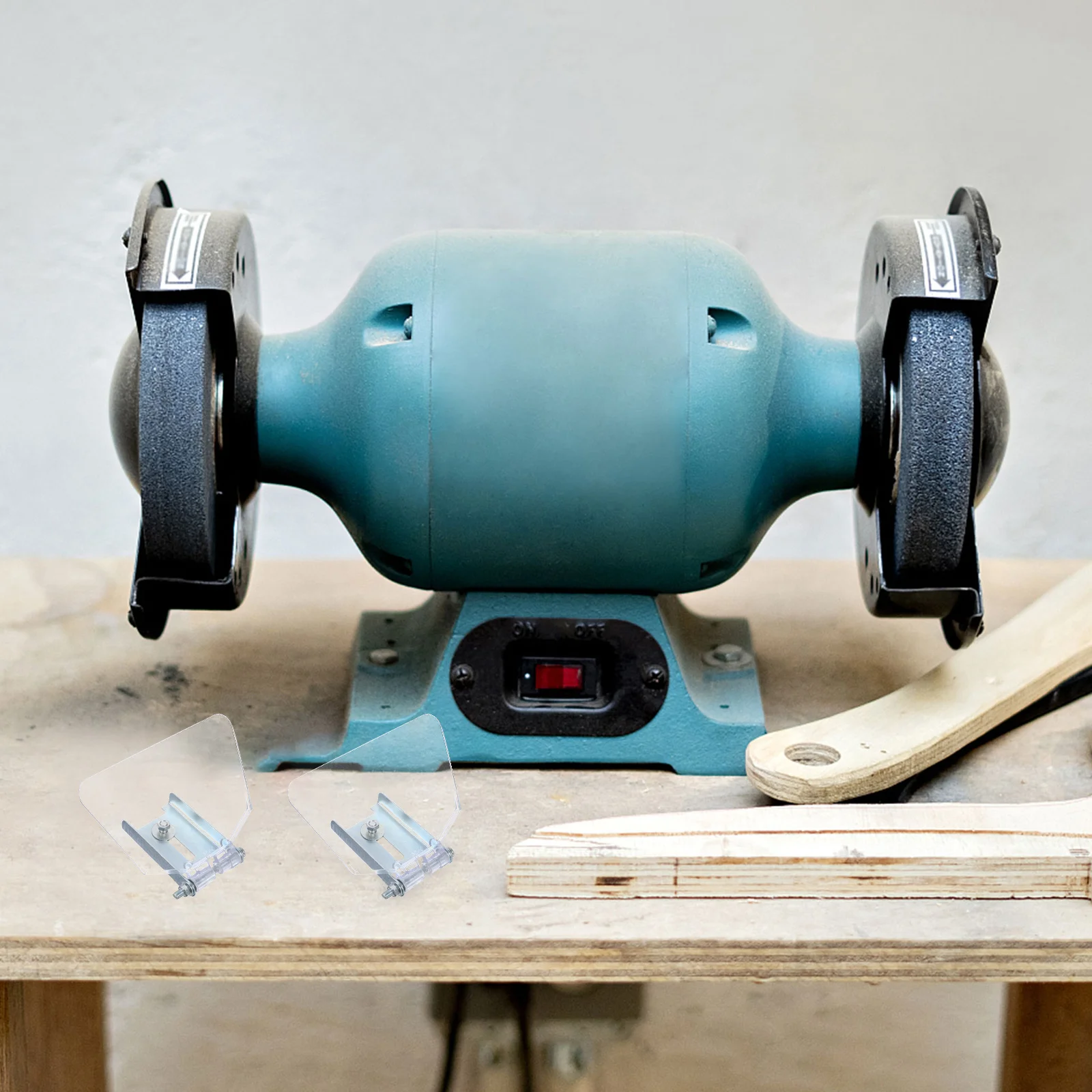 2pcs Bench Eyeshield Stainless Steel Attachment Tool Shield bench guard shield eye shield