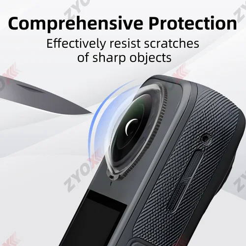 Imagen 2 del producto Protector de lente + película protectora de pantalla para accesorios Insta360 X5, protección de lente antiarañazos, accesorios protectores Insta360 X5