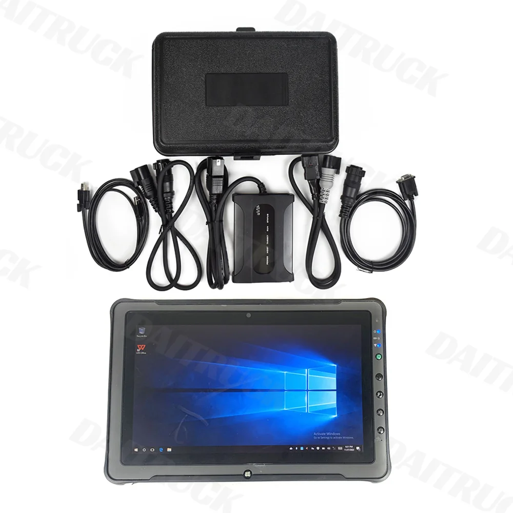For uvim Communication Interface Forklift Excavator Loader Diagnosis heavy Duty DDT SCR DPF Doosan Diagnostic tool F110 Tablet