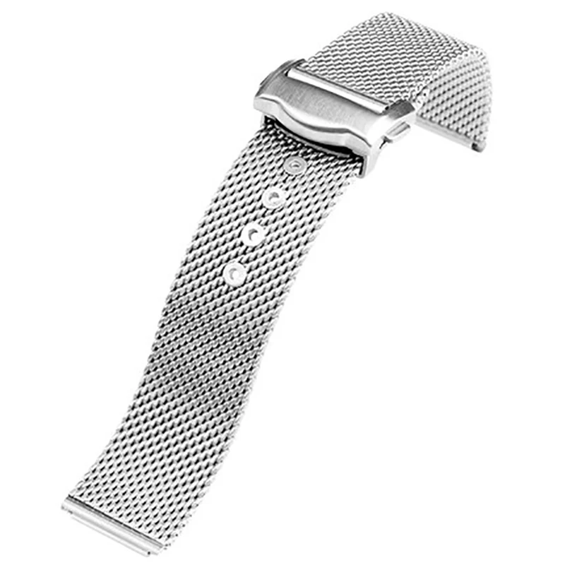 New Milan Mesh Watch band For Omega Seamaster 300 007 Strap Observatory Double Snap Buckle High Quality Bracelet Wristband  20mm