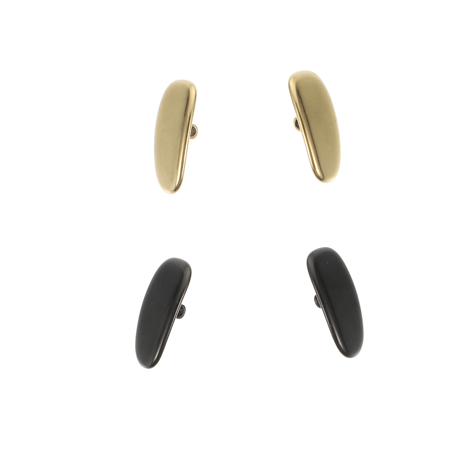 2 Pcs Glasses Nose Pads Anti- Non- Practical Accessories Simple Titanium Patch Anti-skid