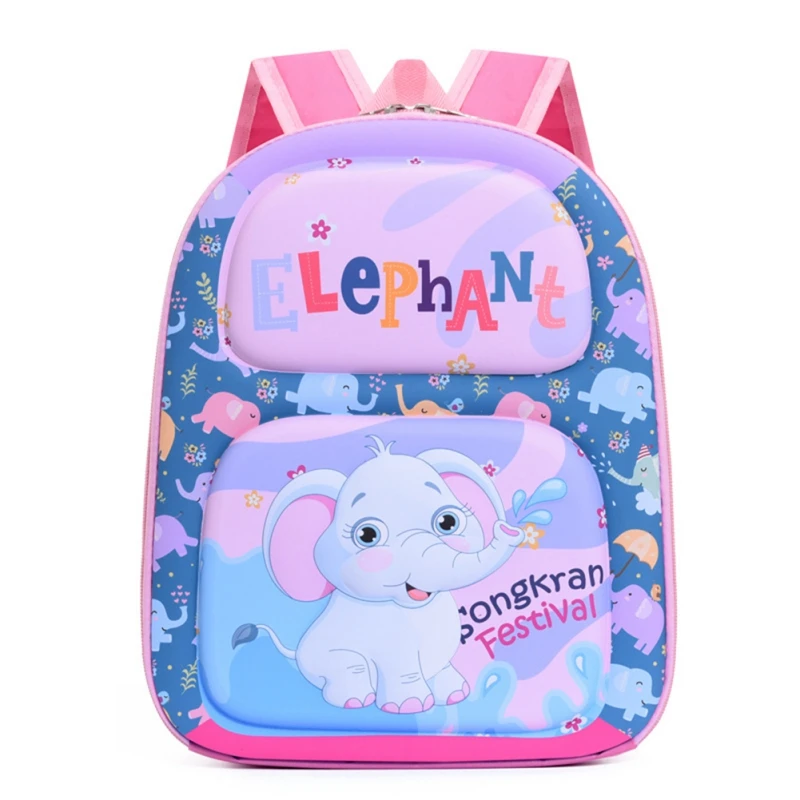 Cute Cartoon 3D Animal Hard Shell Kids Boys Girls Primary School Students Schoolbag Children\'s Schoolbag Kindergarten Schoolbag