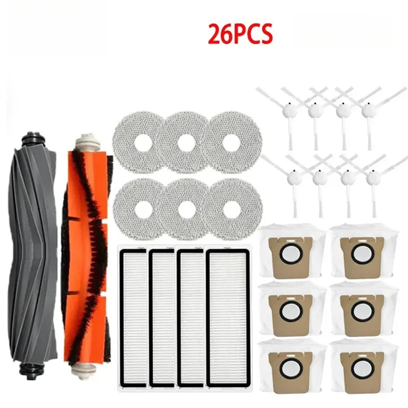 Kit de acessórios para aspirador de pó estável para Dreame L10s Ultra / L10S Pro: filtros de esfregão e conjunto de escovas de limpeza