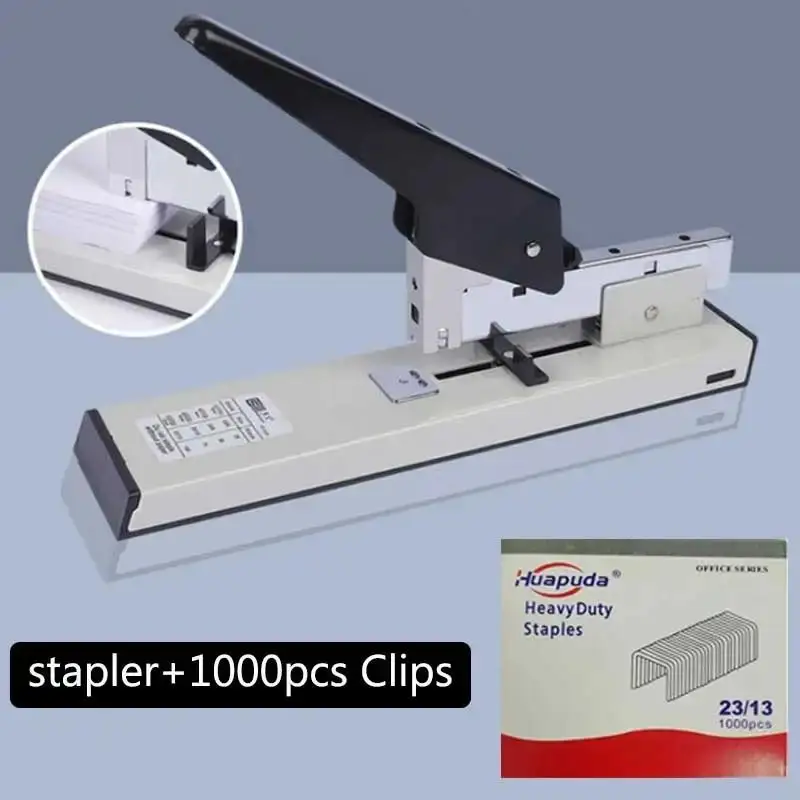 1set-large-capacity-stapler-hand-operated-1000pcs-nails-23-13-23-6-bookbinding-paper-binding