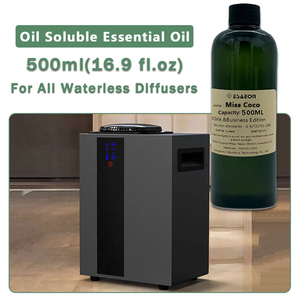ESAEON Aromatherapy Essential Oil Supply Liquid For All Waterless Aroma Machines, Aroma Machine Oil, Miss Coco 500ML(16.9 fl.oz)