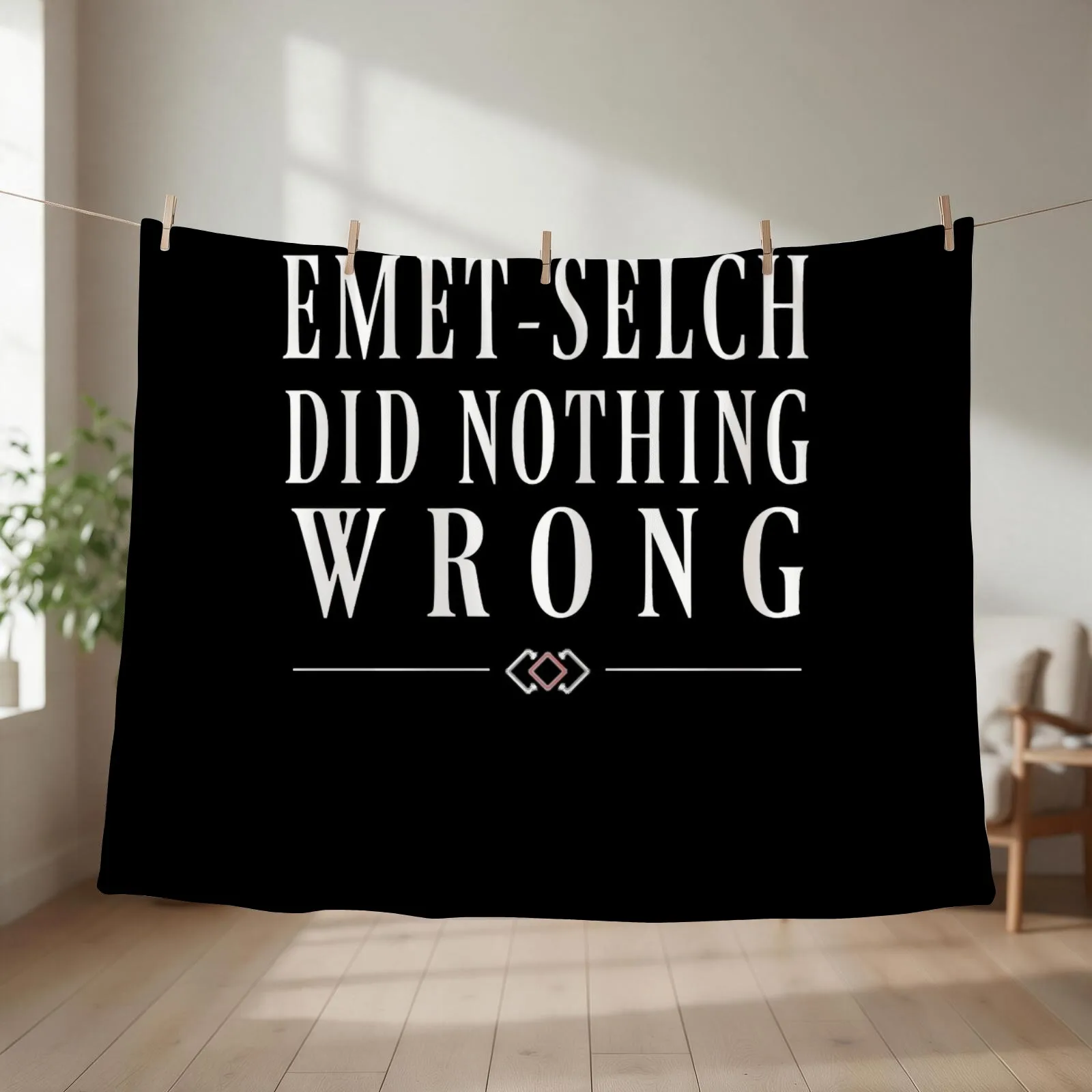 Emet-Selch Did Nothing Wrong Throw Blanket couch cozy soft plush fuzzy picnic outdoor blanket