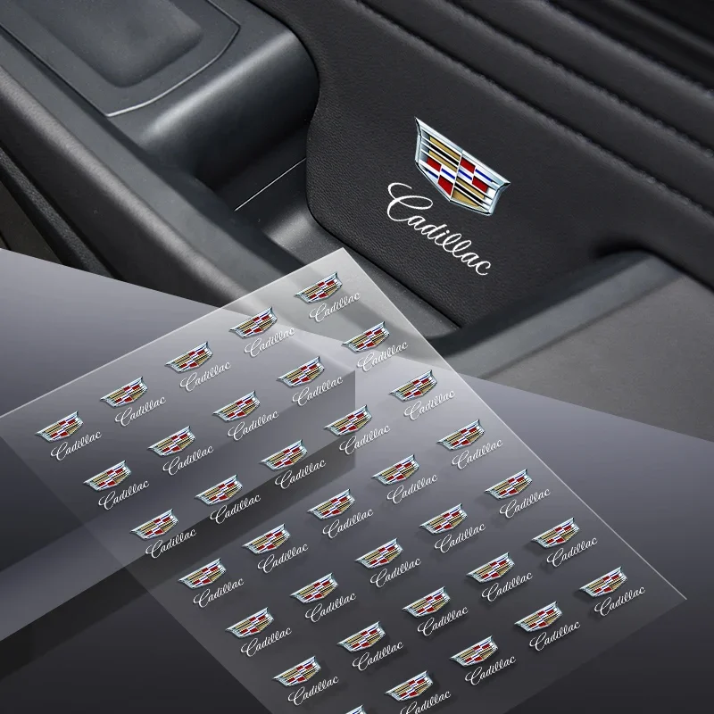 Autocollants pour l'intérieur de la voiture, volant, tableau de bord, emplacement central, badges pour Cadillac ATS BLS CT4 CT5 CTS EXT ESCALADE SRX XT4 SLR XTS