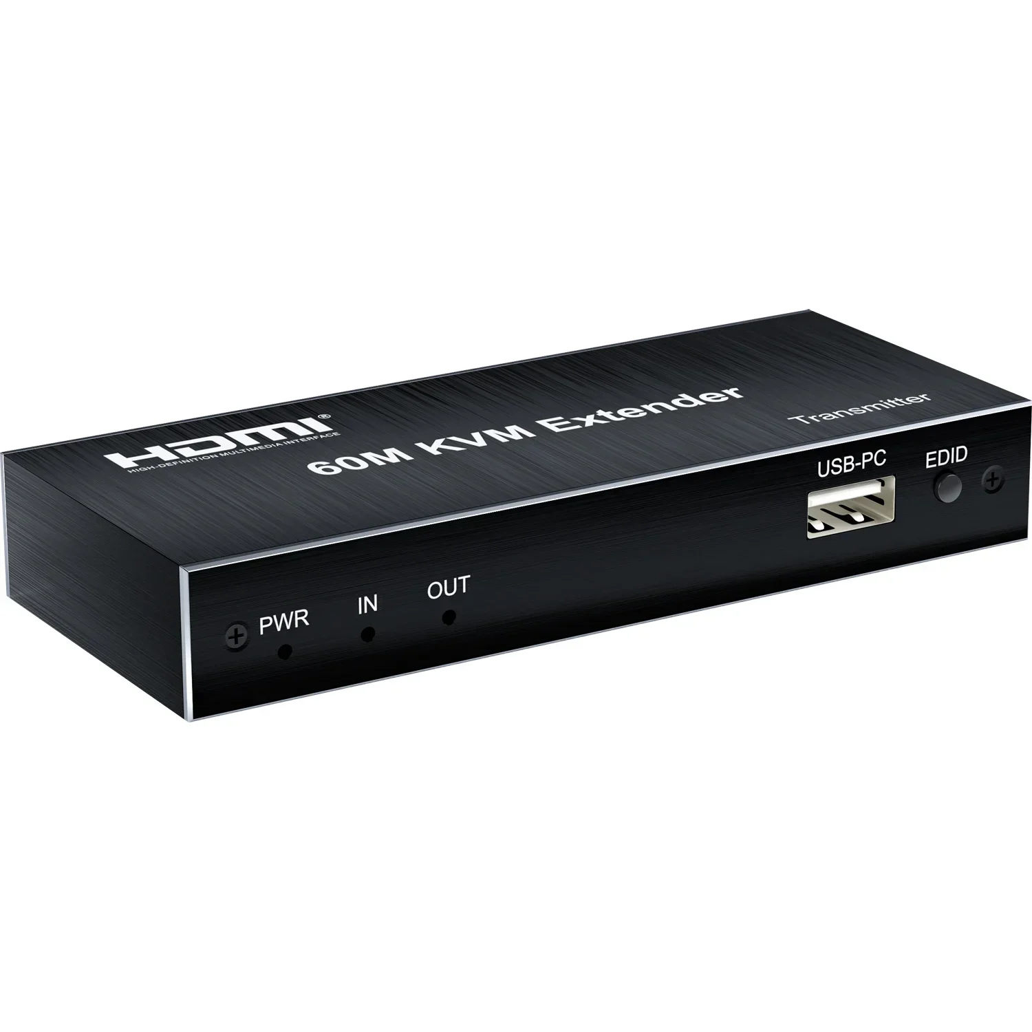 60M HDMI KVM Extender atas Cat5e/6 Rj45 kabel Ethernet HDMI KVM Switch mendukung USB Mouse Keyboard Loop IR untuk PS3 PS4 Xbox PC TV