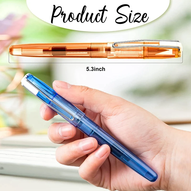 16 Pen Refillable Disposable Pen For Writing Fine Tip Signature Ink Pen Piston Filler Pen For Drawing