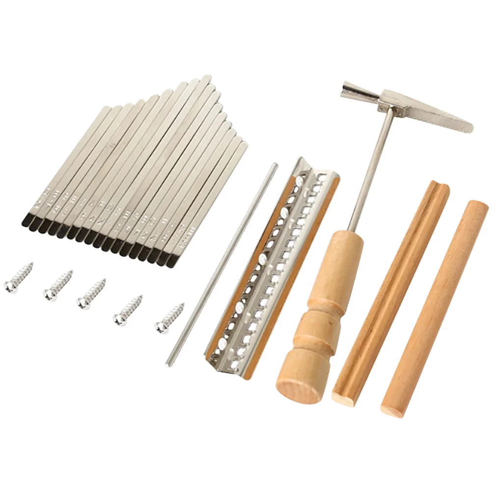 Piano Kalimba Shrapnel 21 Key Replacement Metal Finger Making Supplies Handmade Kit