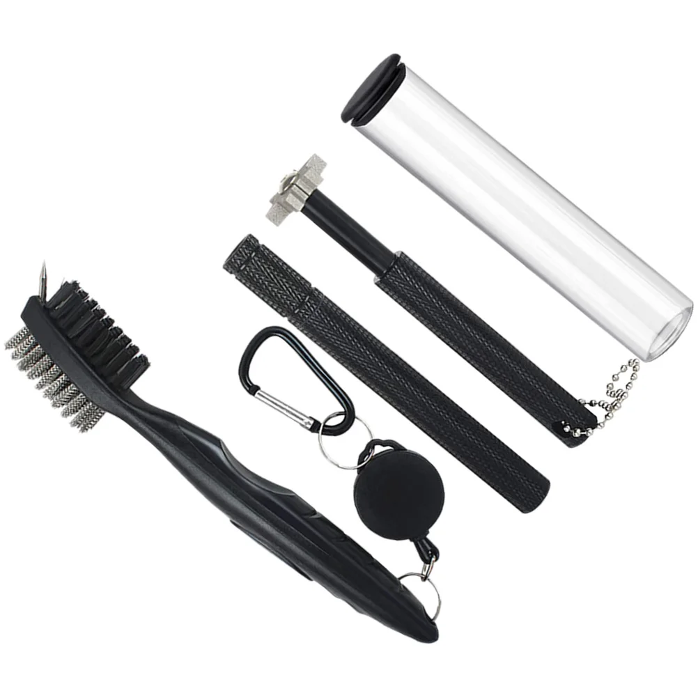 

1Set Golf Club Cleaner Groove Sharpener Dual Sided Brush Spring Buckle for Easy Hanging Maximum Durability Cutting Effectiveness