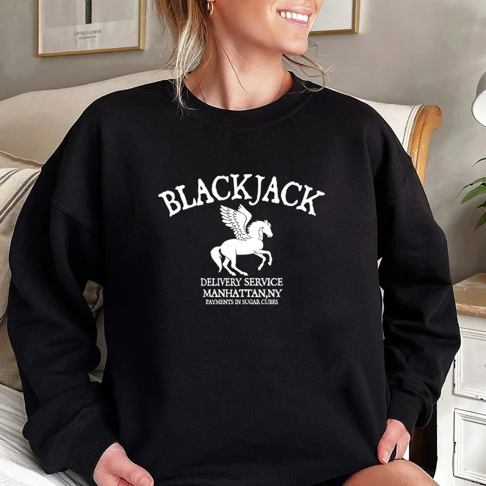 Blackjack Sweatshirt Camp Half Blood Shirt Demigod Sweater Percy Jackson Shirt Book Lovers Tops Winter Clothes Women Sweatshirts