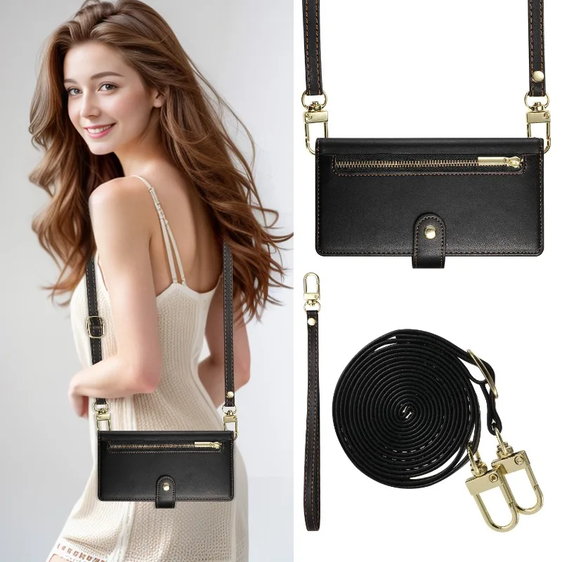 حافظة جلدية بسحاب كروس مكونة من 9 بطاقات لهاتف هواوي نوفا 14 الترا 5G 2025 غطاء فاخر كتاب مغناطيسي كابا هواوي نوفا 13 برو Nova14