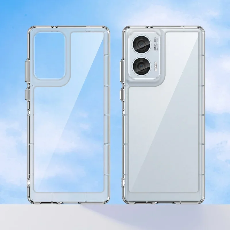 Heavy Rugged Clear Case for Moto Edge 50 Fusion 50 Pro 40 Edge40 Neo G34 G24 G04 G54 G84 G14 G23 G13 G53 G73 Otter TPU Box Cover