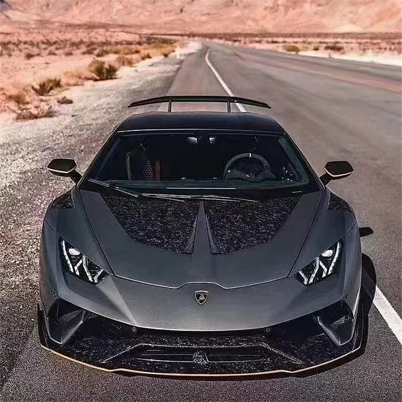 

1016 Style Dry Carbon Fiber Bonnet For Lamborghini LP610-4 LP580 Huracan Engine Hood