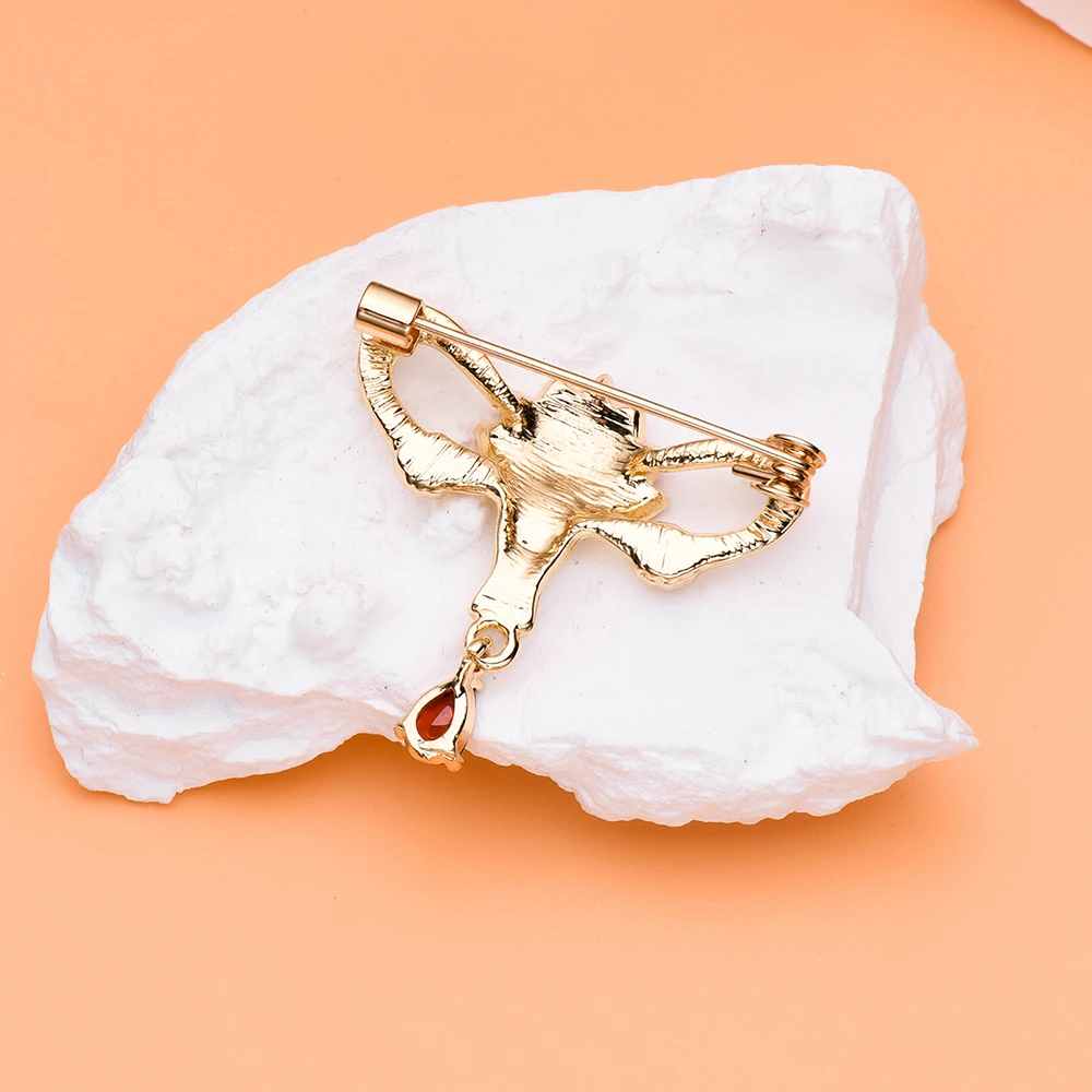 الإبداعية لوتس الرحم مع كريستال بروش دبوس أمراض النساء الطبية معاطف للأطباء والممرضات النساء مجوهرات التلبيب المهبل شارة الهدايا