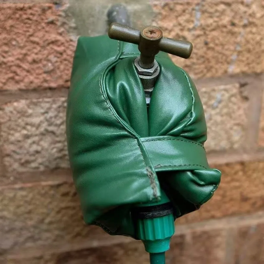 New Leather Winter Faucet Cover Antifreeze Protective Winter Faucet Protector Insulated Water Tap Cover Outdoor