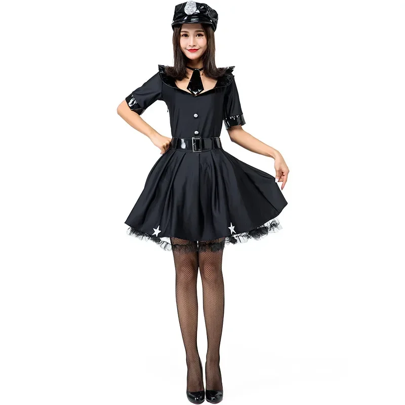 

Halloween Female Police Uniform Cop Officer Policewomen Costume