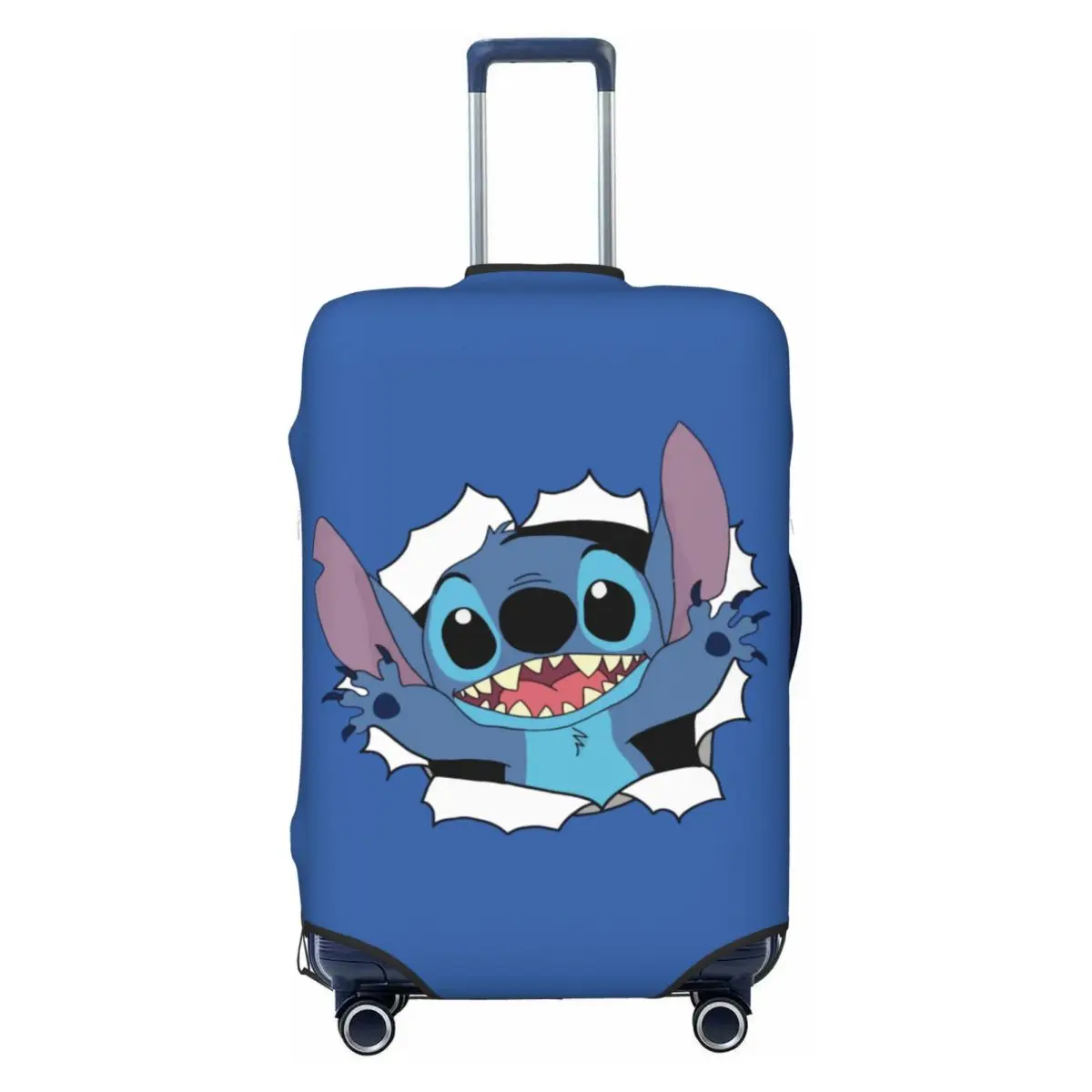 

Забавный чехол для чемодана с изображением Стича, модный защитный чехол для багажа, подходит для чемоданов 18-32 дюймов