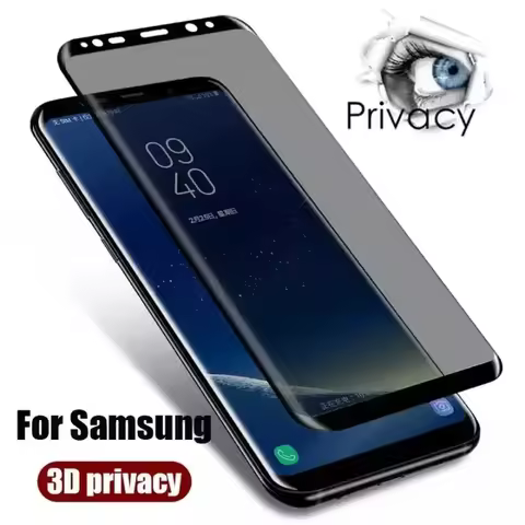 3D Privacy Full Tempered Glass For Samsung Galaxy S23 Ultra S22 S21 S20 S10 Plus Note 20 10 Plus Anti Spy Peep Screen Protectors