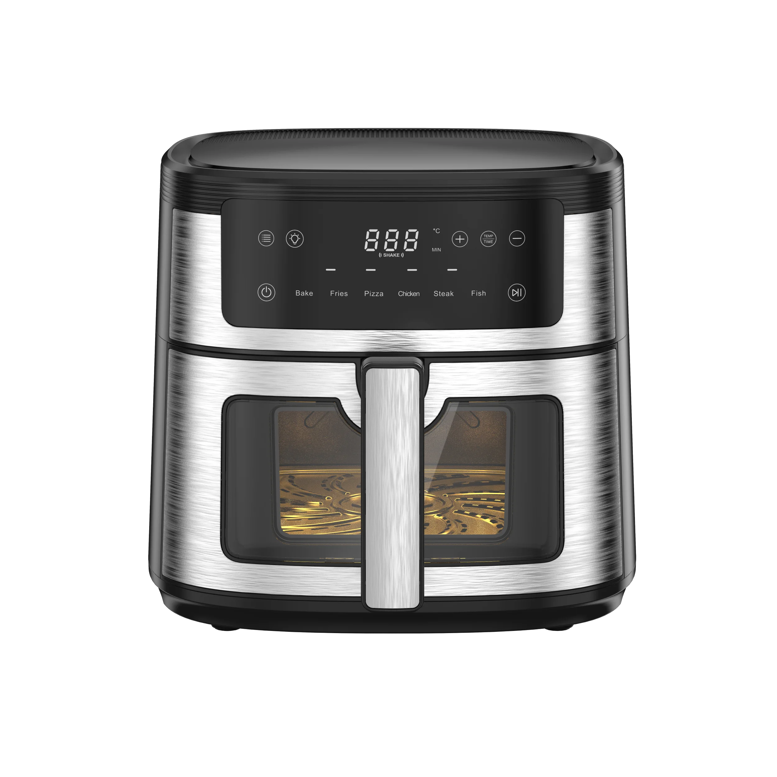 

Multi-function 6L Touch Screen Deep Fryer No Oil German Air Fryer Stainless Steel With Nonstick Basket