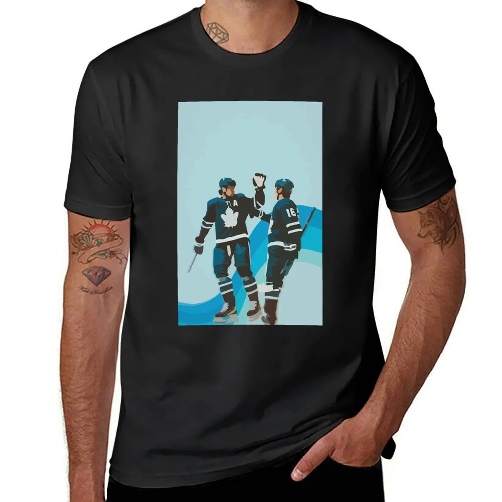 Auston Matthews and Mitch Marner painting T-Shirt cute clothes anime clothes funnys anime men t shirt