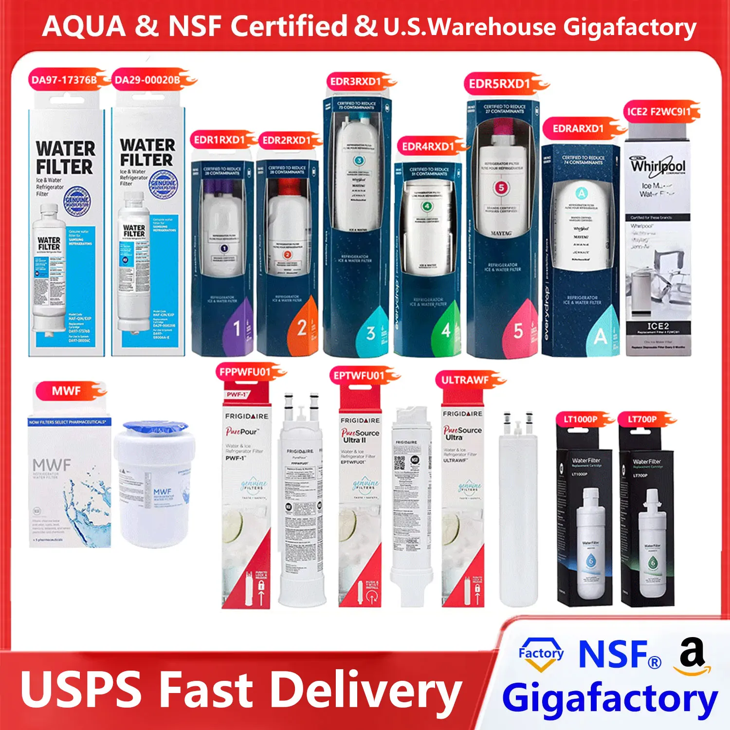 

Zero Tariff Refrigerator Water Filter DA97-17376b,DA29-00020b,EDR1RXD1,EDR2RXD1,EDR3RXD1,EDR4RXD1,EDR5RXD1,MWF,FPPWFU01,LT1000P