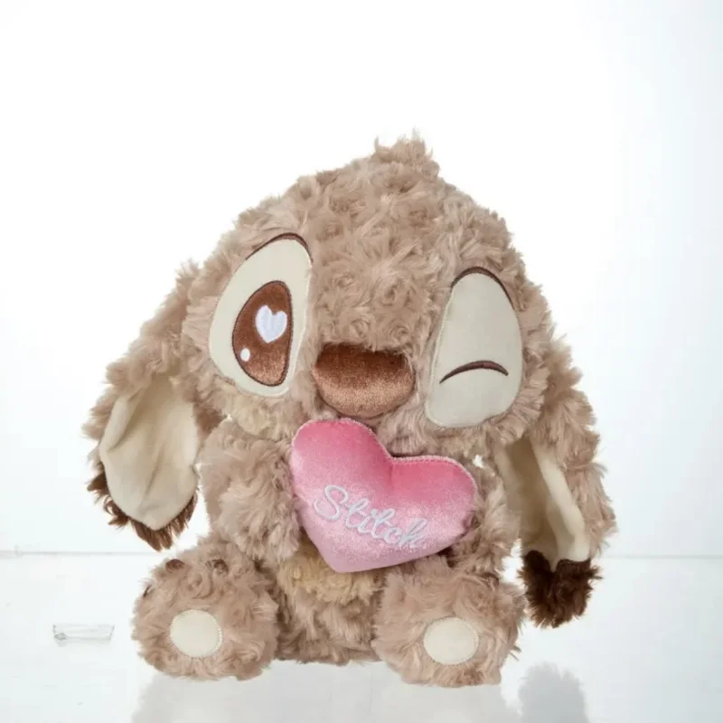 

Miniso Disney Stitch Winnie The Pooh Plush Toy Cute Cartoon Chocolate Cross Dressing Sitting Doll Girls Kids Birthday Gift