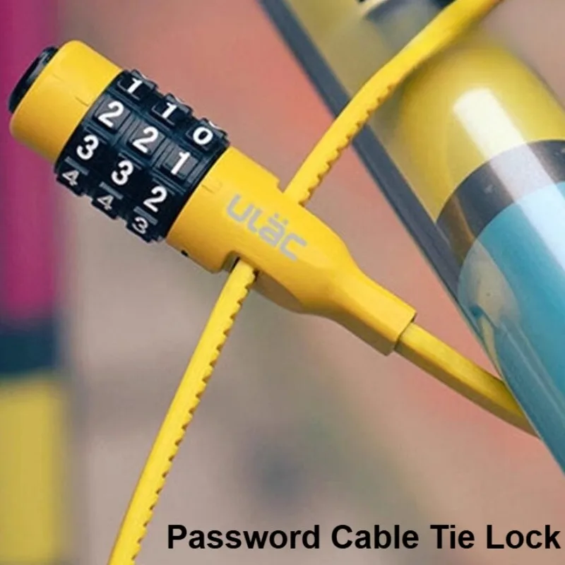 Cycling 3 Digit Password Lock MTB Road Bike Portable Zinc Alloy Helmet Lock Bicycle Anti Theft Combination Code Safety Lock