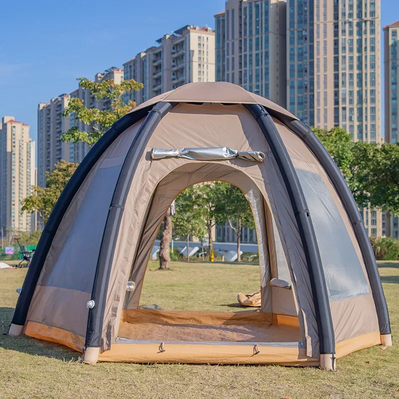 Foerstine Custom Inflatable dome tent Outdoor beach Park Portable tent automatic lightweight camping Shade Automatic tent