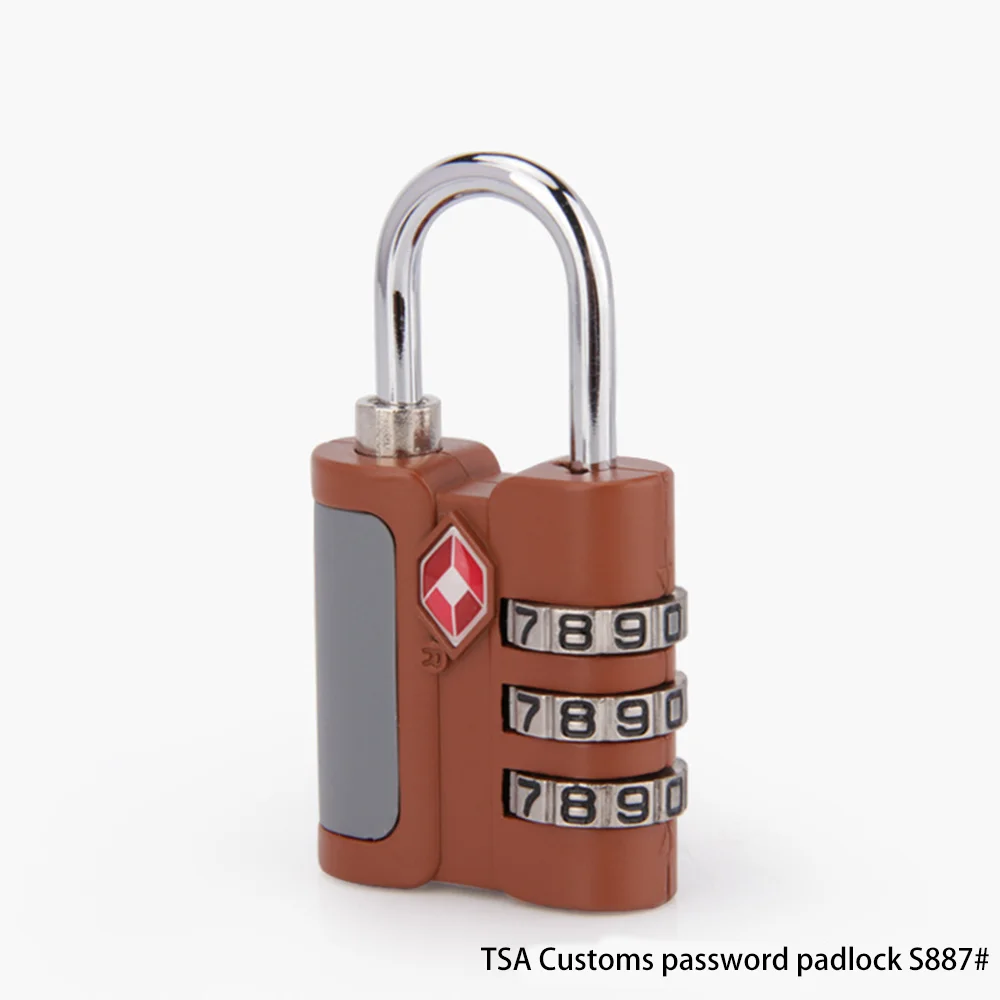 tsa Customs lock S887 luggage accessories lock head pull rod case combination lock Case combination lock padlock