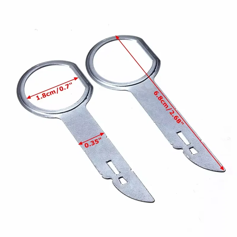 4pcs Car Radio CD Stereo Removal Needle Release Tool Disassembly Pin Repair Tool Extraction Key for Ford Benz image 6