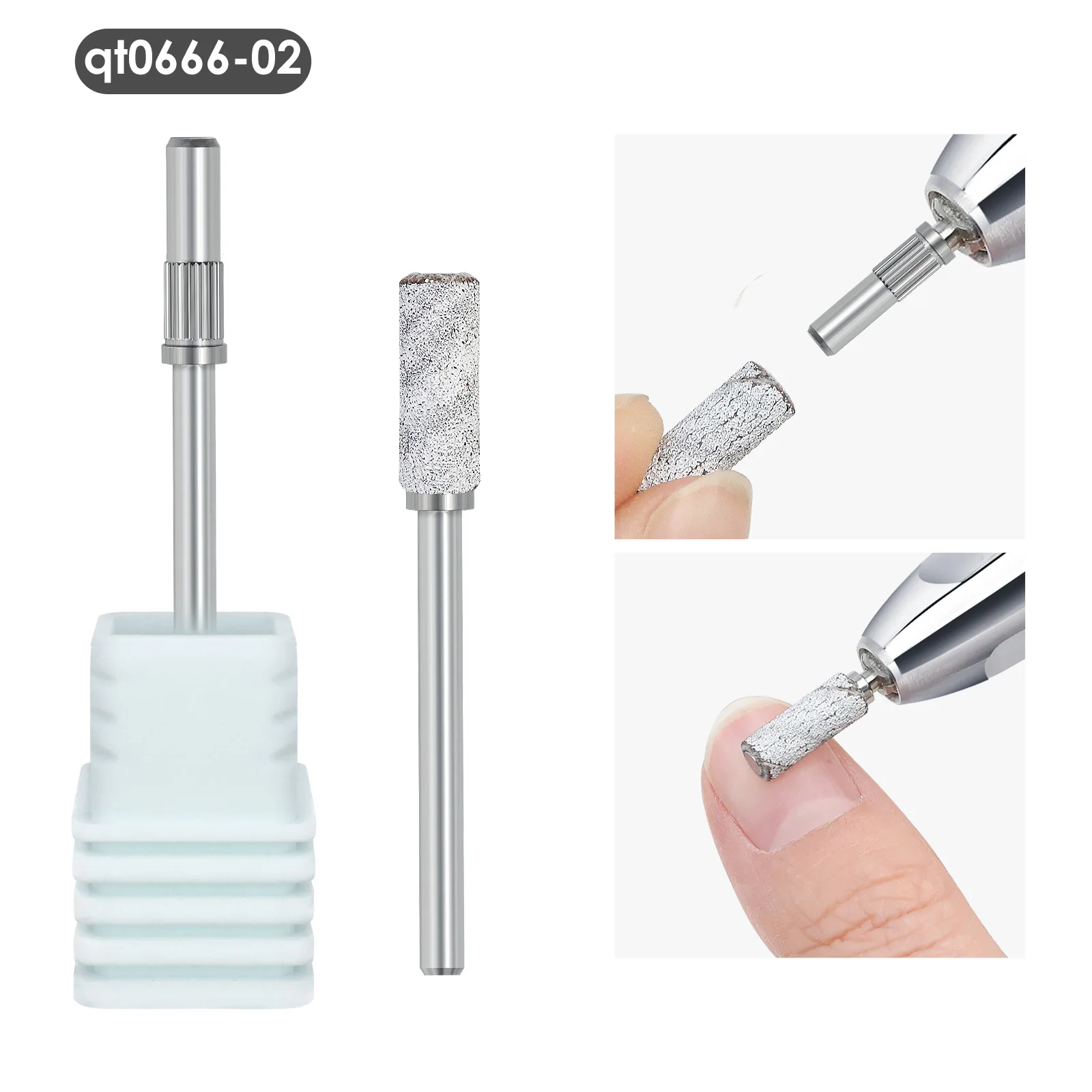 3mm Small Sanding Bands Mandrel Bit for Nail Drill Grit Upgrade Design Mini Nail Sanding Bands for Acrylic Nails Gel Remover