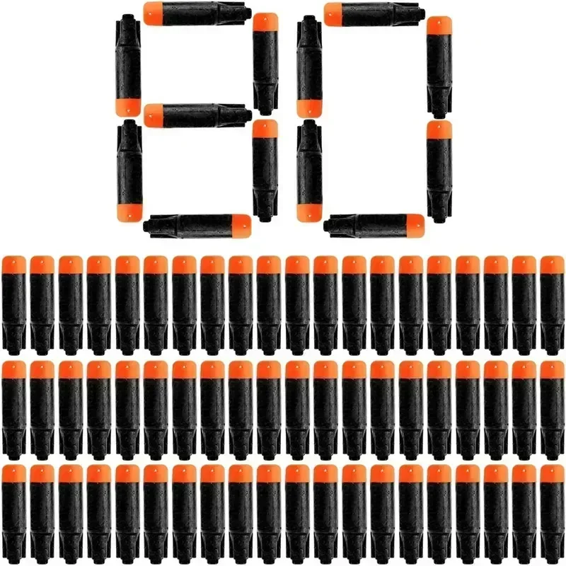 Nerfss Ultra 장난감 총 리필 팩을위한 80PCS 새로운 검은 총알 다트 스나이퍼 게임의 궁극적 인 울트라 블래스터 호환