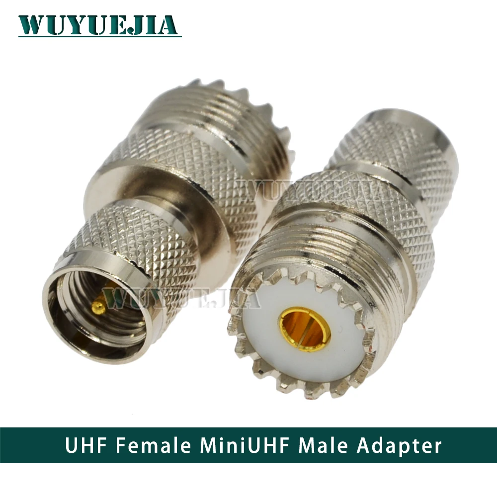 Connector Mini UHF Male To UHF Female PL259 SO239 Antenna TO Motorola RF Adapter Nickel/Gold plated Brand new and high quality​