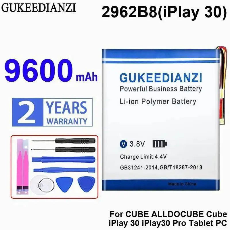 

Аккумулятор для ноутбука 9600 мАч для Cube Alldocube Iplay 30 Pro Iplay30 2962B8